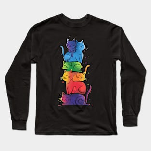 Cat LGBT Activism Long Sleeve T-Shirt